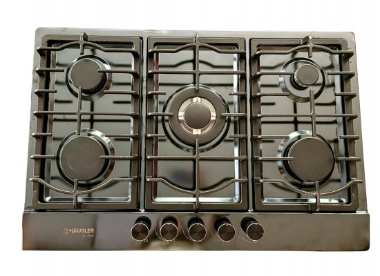 HAUSLER HLS-75BK-BLSS-W газовая поверхность